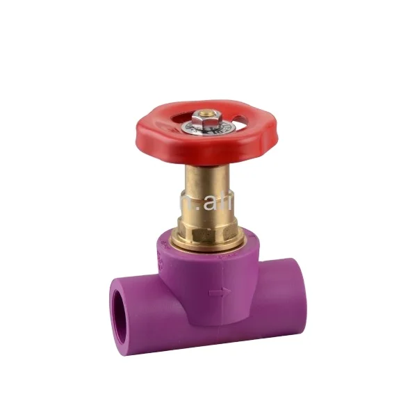 2020 high-end ppr purple high quality PPR Heavy stop valves  Donsen brand