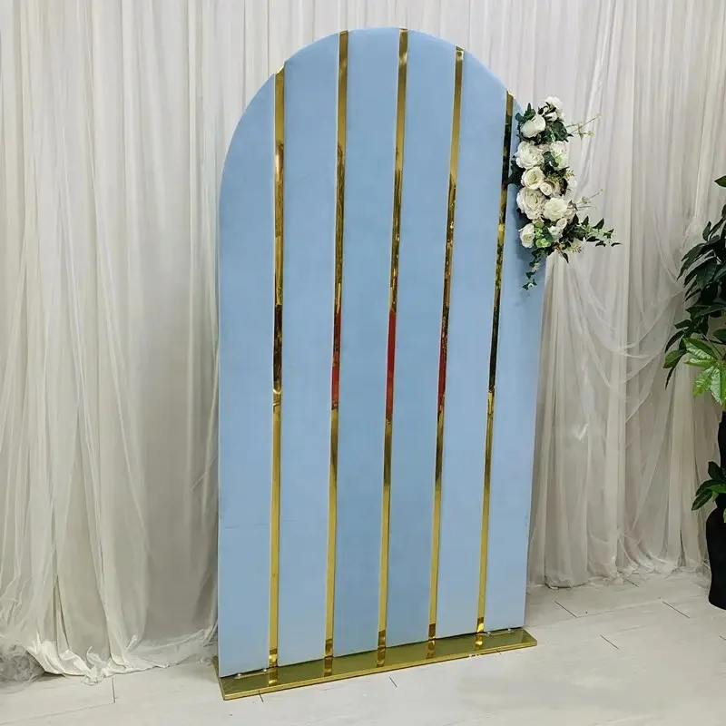 OEM New pvc wall panel stand decoration balloon arch wedding decoration wedding stage backdrop stand for background