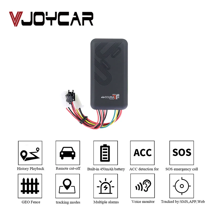 VJOYCAR Vehicle Tracking System Gps Car Tracker Gt06 12 Volt Mini Vehicle Gps gps gsm car alarm and tracking system