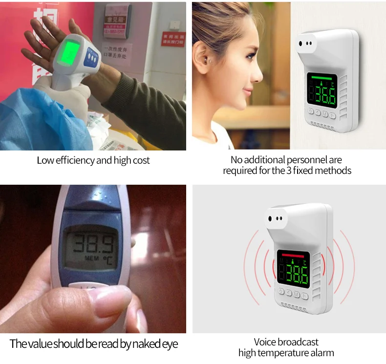 Цифровой настенный термометр k3x, умный инфракрасный индукционный термометр, Бесконтактный ЖК-дисплей, термометр k3X