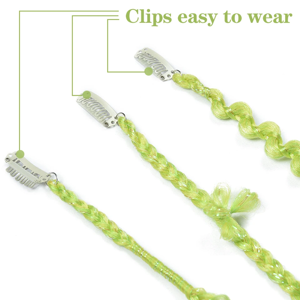 butterfly Flower Clip in Hair, Different Colors Clip in Hair Extensions for Kids