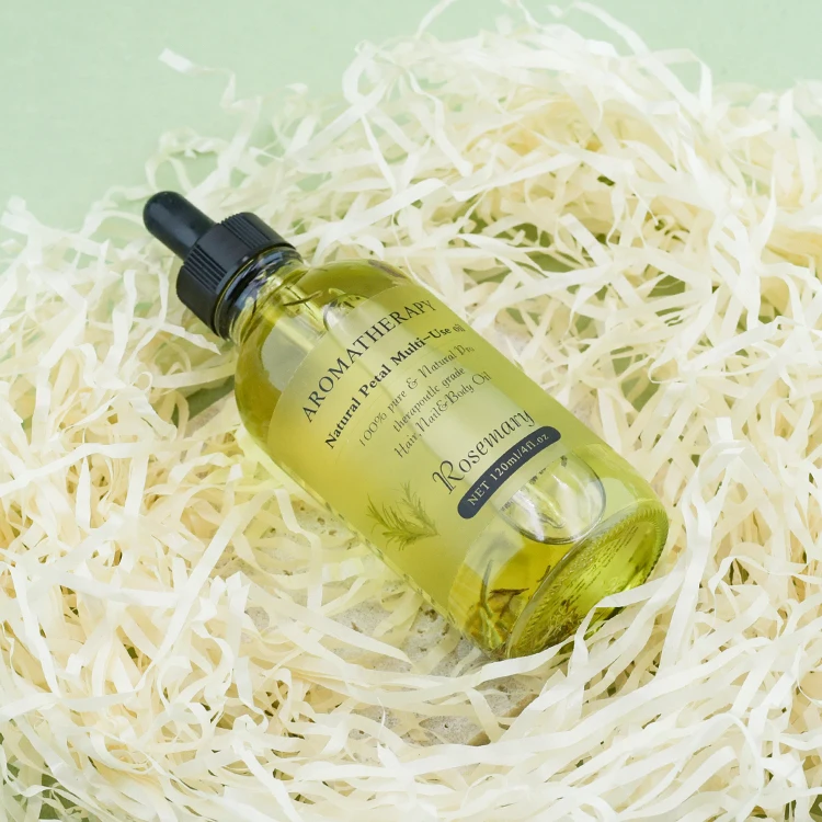 Luxury Private Custom Logo Essential Oil Aromatherapy Natural Pure Petal Vitamine E Rosemary Anti Cellulite Body Massage Oil