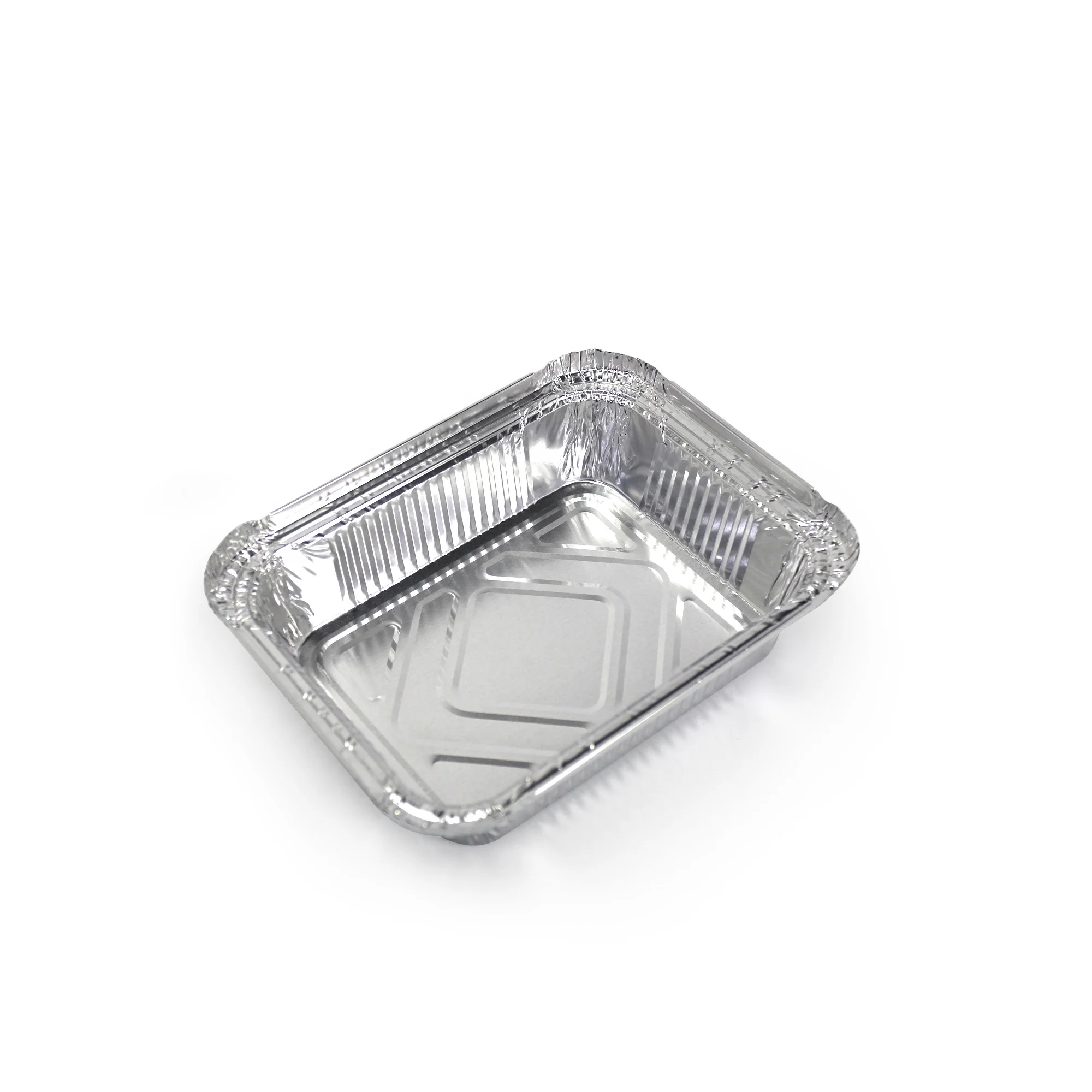 Disposable Aluminum Foil Container 8342 For Takeaway Food Packaging