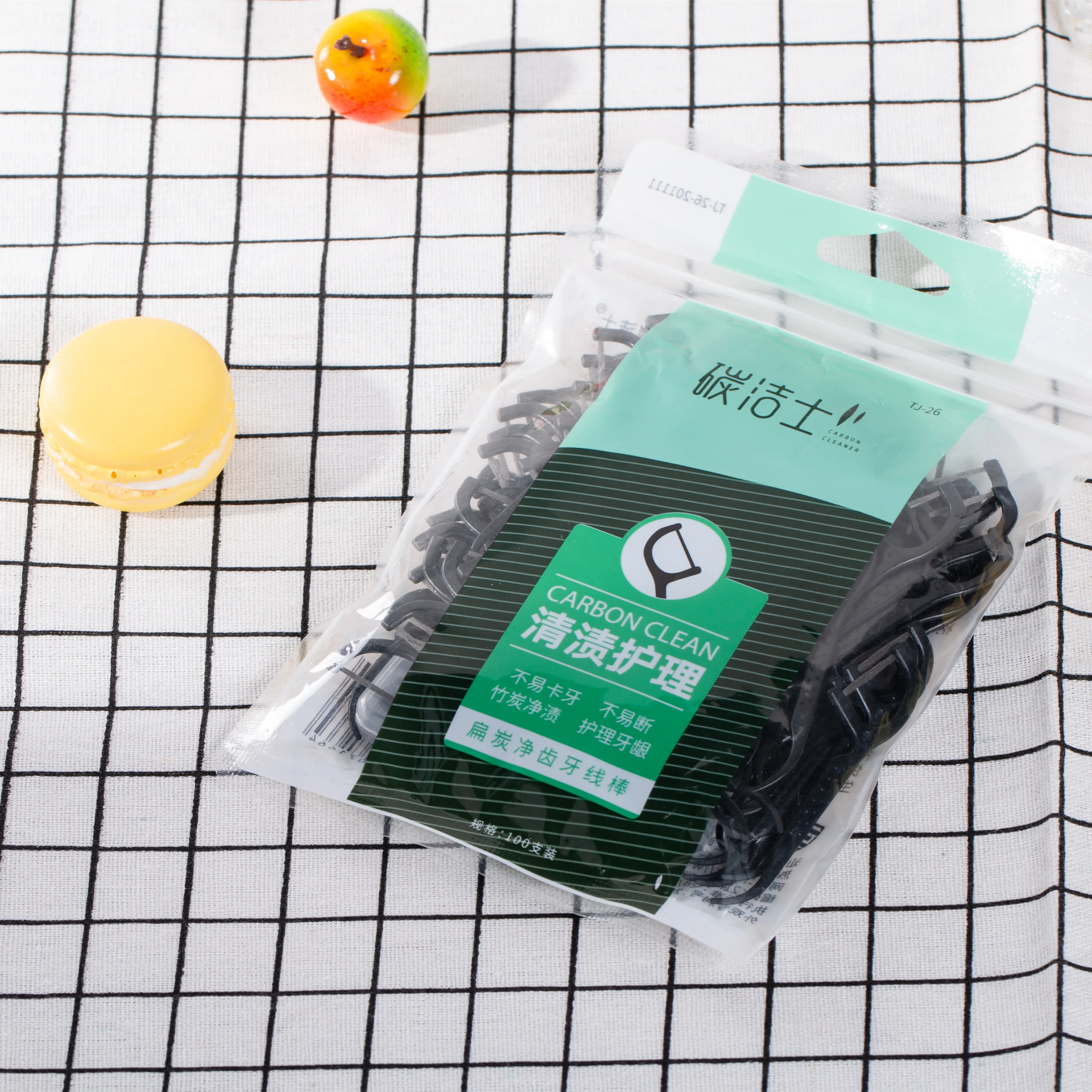 Высокое качество, ISO CE ROHS, зубная нить, плоская нить, бамбуковый уголь, ABS, пищевой класс, оптовая продажа, OEM, бесплатный образец на заказ