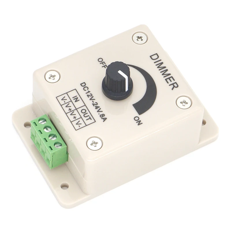 Voltage Regulator DC-DC Voltage Stabilizer 8A Power Supply Adjustable Speed Controller DC 12V LED Dimmer 12V