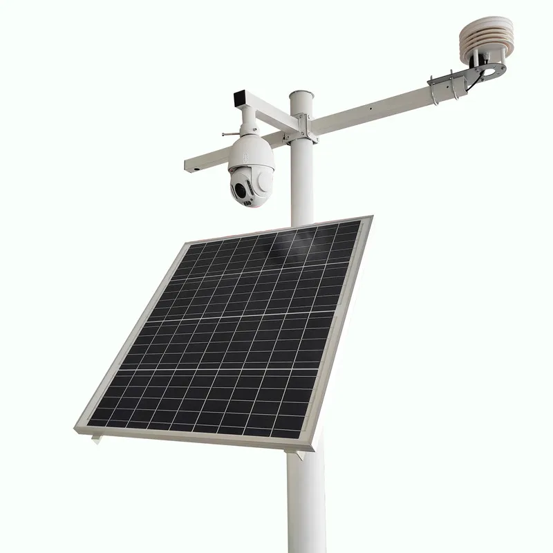 Комплект солнечной панели камера безопасности система видеонаблюдения на энергии наружная беспроводная Солнечная все в