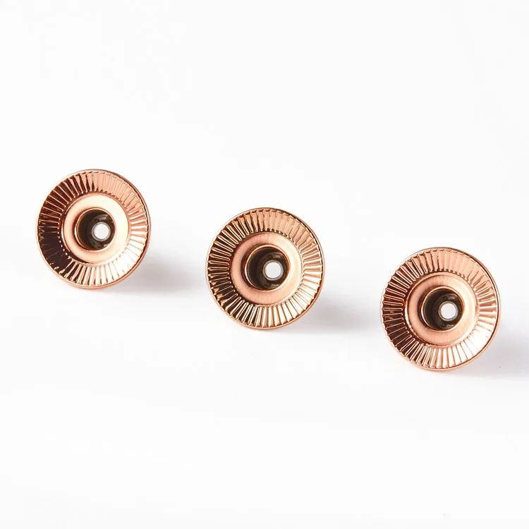 Custom Design Metal Single Nail Middle Hole Shank Jeans button for clothing