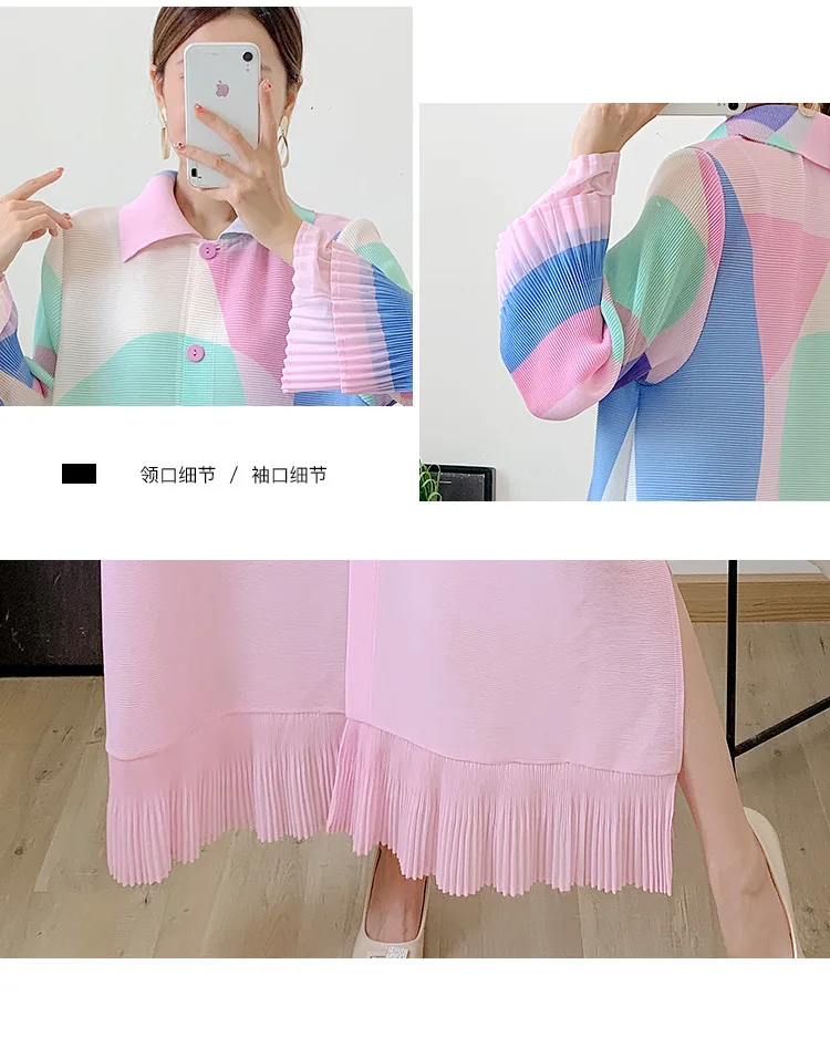 Hot Selling Women Dress 2024 Elegant Pleated Indian Shirt Casual Dress Plus Size Long Abaya Muslim Cardigan Printed Midi Dress