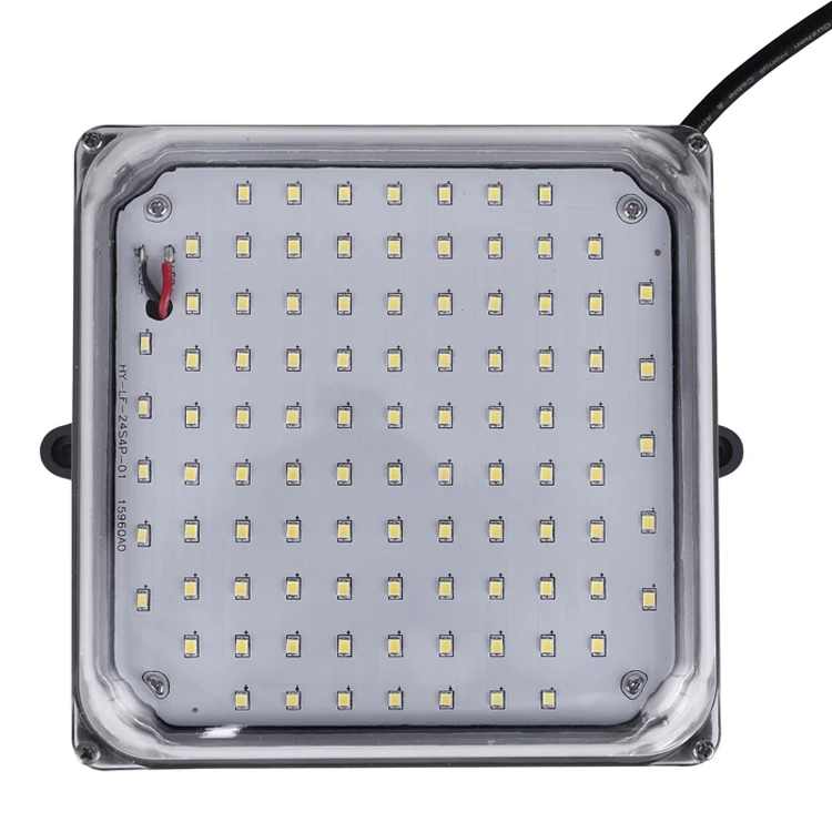 square 20w High brightness led headlight with 96pcs leds use for cold room and 2-4m shine led bulk headlight