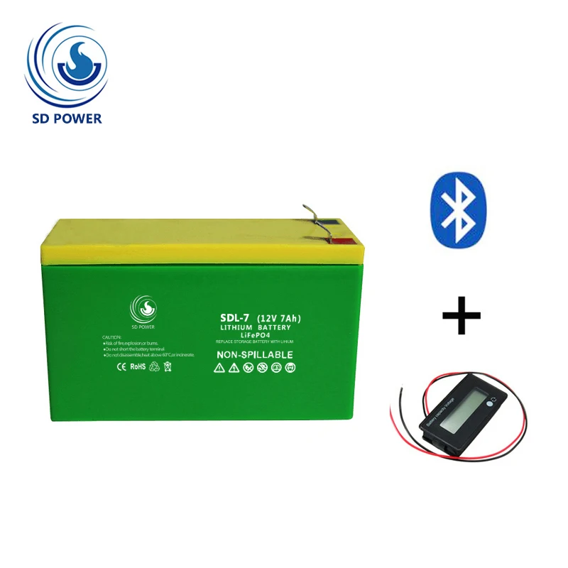 
Nominal capacity sealed deep cycle 12v li-ion 7ah battery for electric bike 