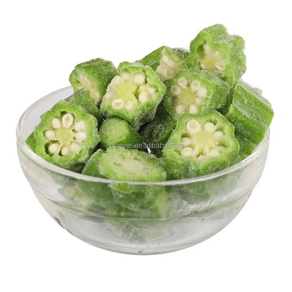 Wholesale IQF Frozen Okra Cut Premium Quality ISO & BRC HACCP Approved China Origin Frozen Vegetables
