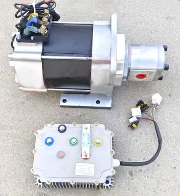 New Energy Electric 2-3Ton Forklift Trucks Spare Parts 72V/5KW AC Motor&Controller&Gear Oil Pump for Hydraulic Lifting System