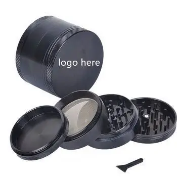
Custom logo new 4 layer smoke grinder metal tobacco grinder smoking pipe herb weed grinders 