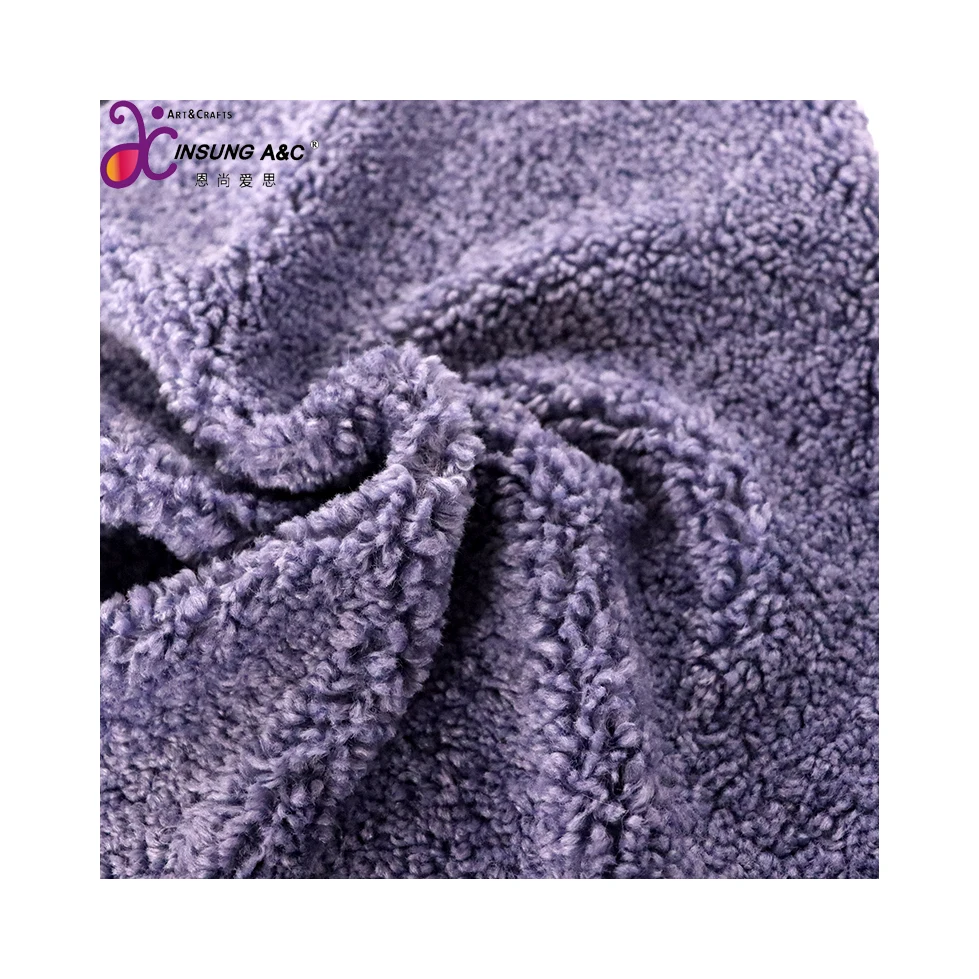 Multi Color Grain Fleece Fabric in Winter for Women Garments Warm (1600365928891)