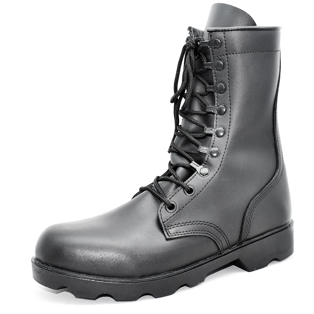 hot sale hard-working tactical research waterproof Leather boots