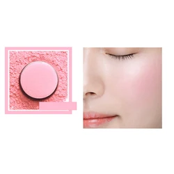 Wholesale High quality No logo Private label Single color Kawaii Powder blush Organic Face Cute Matte Pink Waterproof Blush