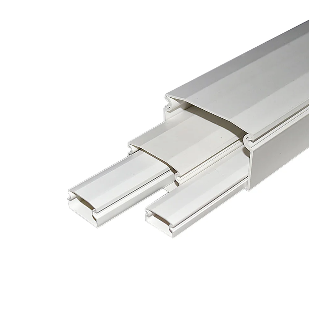 China Factory Various Size Wholesale Insulation Electrical Wiring Ducts Trunking Plastic PVC Cable Tray