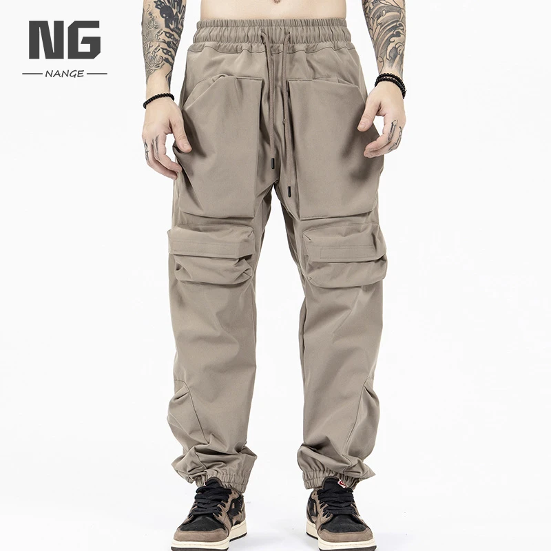 Wholesale Custom Men Blank Loose Trousers Street Cotton Fashion Mens Cargo Pants Custom Logo