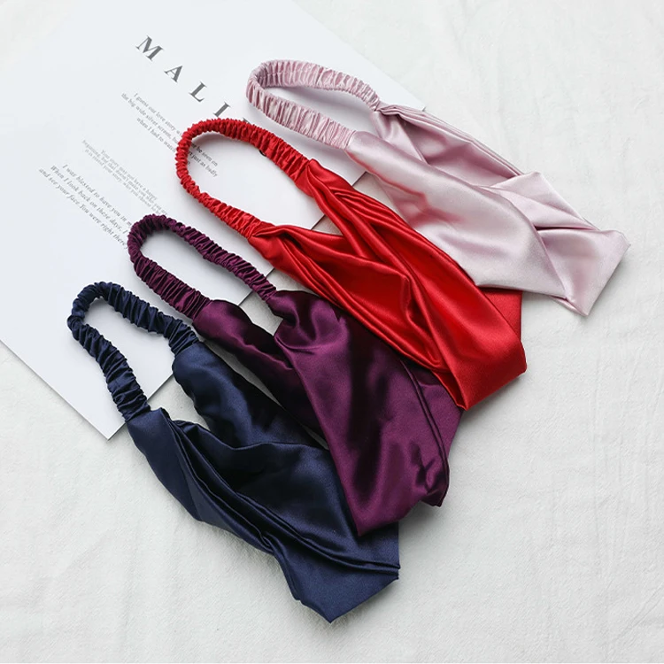 Женская повязка на голову эластичная для волос с принтом витая аксессуары девочек умывания тренировки лица йоги