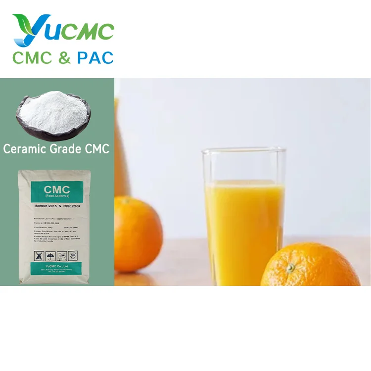 Yucmc Additive China Powder Food Grade Factory Sodium Carboxymethyl Cellulose Cmc