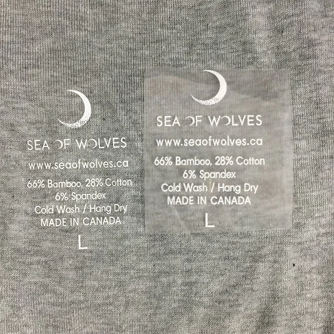 custom logo heat press wash care clothing label thermal transfer clothes t-shirt iron on heat transfer sticker for t shirts