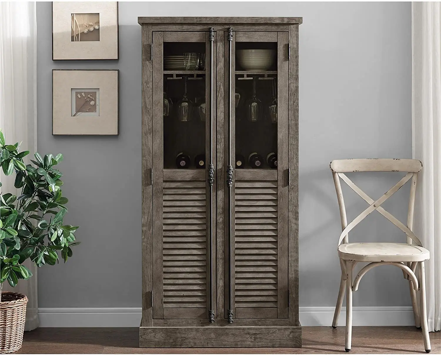 Wesome factory home office furniture luxury wine rack furniture office wooden wine cabinet with 2 doors