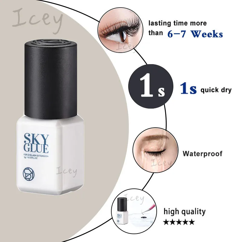 Korea Waterproof Strong Lash Glue Korea Fast Drying Eyelash Glue Classic Lashes Private Label Lashes Adhesive