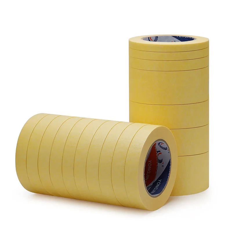 Pro-Grade Removable Painters Tape Yellow Masking Packing Tape For Painting