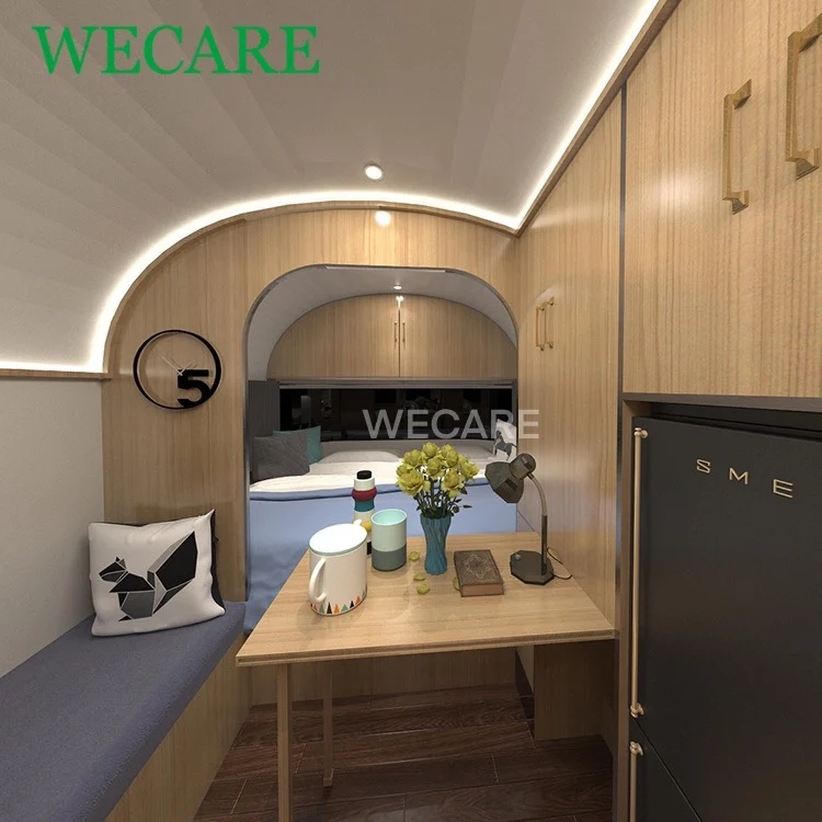 2020 New Style Teardrop Shape Car Trailers Camping Caravan Travel Trailer For Sale