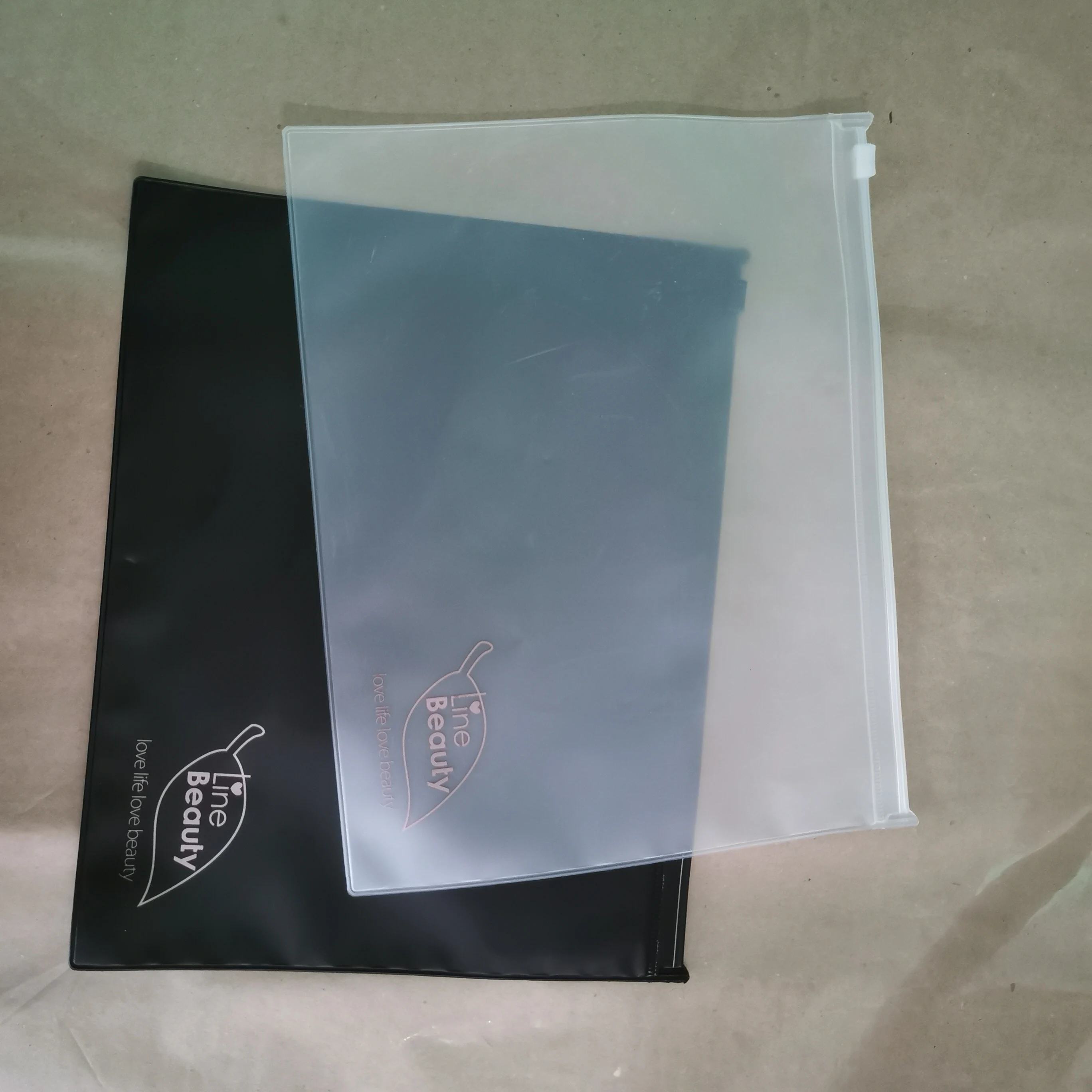 Custom Matte/frosted Reusable Biodegradable Plastic Packaging Zipper Bags shoes Swimwear Zip Lock Clothing Clear Bags With Logo