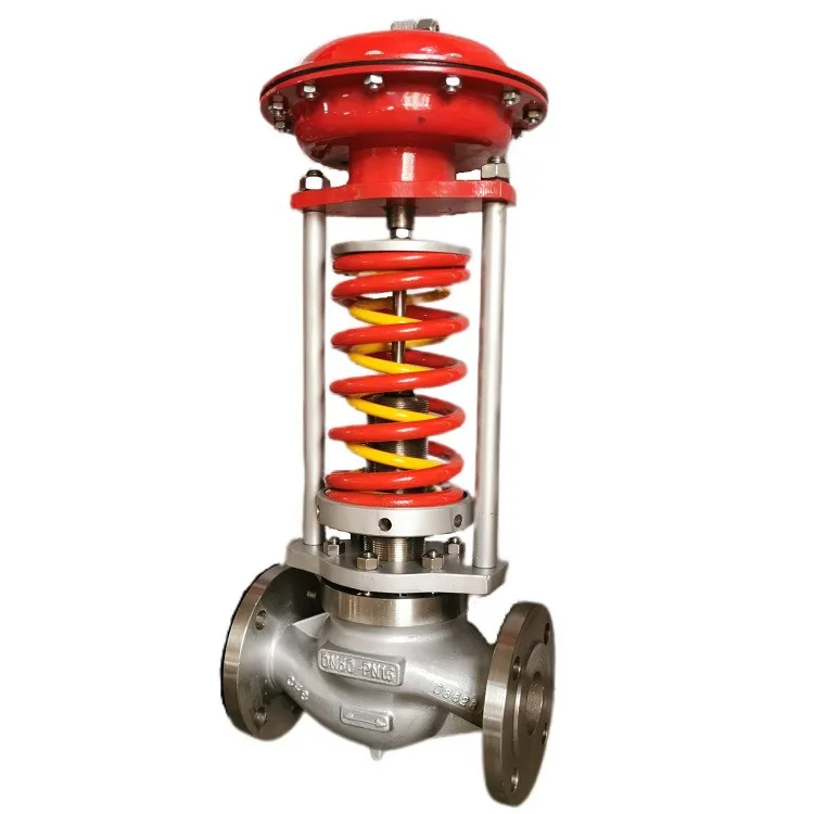 Steam Sleeve Diaphragm Valve Self operated Pressure Regulating Control Valve Self Standing Diaphragm Regulating Valve