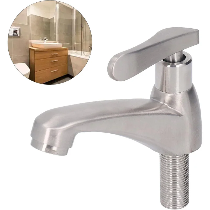 NES-DF65 Basin faucet Bathroom toilet faucet 304 stainless steel brushed