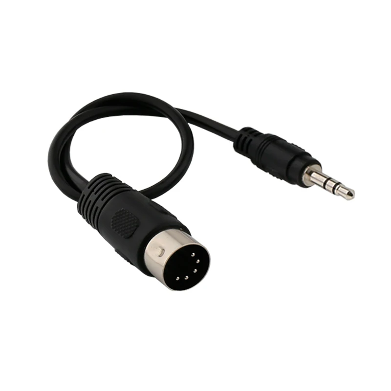 3.mm Audio Plug to MIDI Din 5 7 8 PIN Cable Micro Plug to Din Cable Male to Male Male to Female