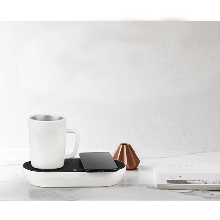 2021 gift items for men :gadgets wireless charging cooling heating cup gift set
