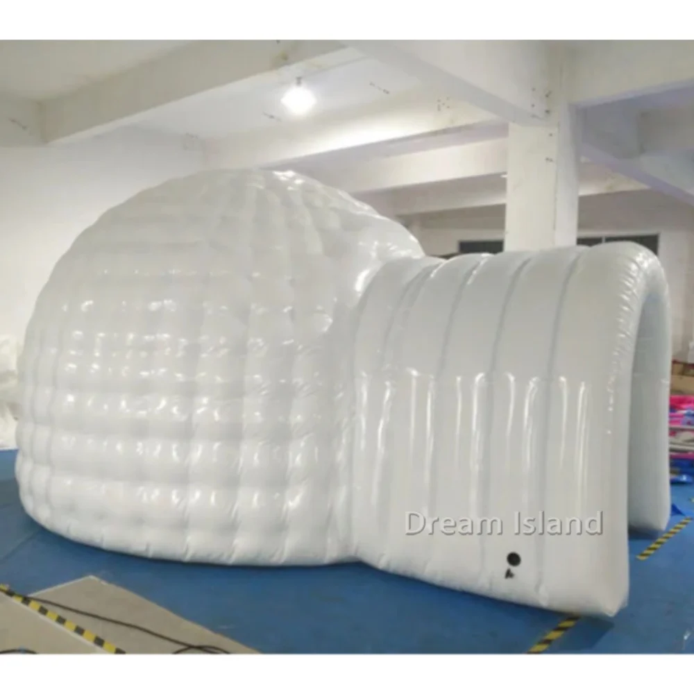 Hot sale Large white inflatable igloo portable dome tent for rental