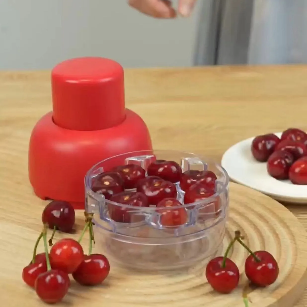 Rayshine Multi-Function Stoner Seed Removertool Cherry Pitters Corer Tool With 8 Individual Holes For Making Cherry Jam