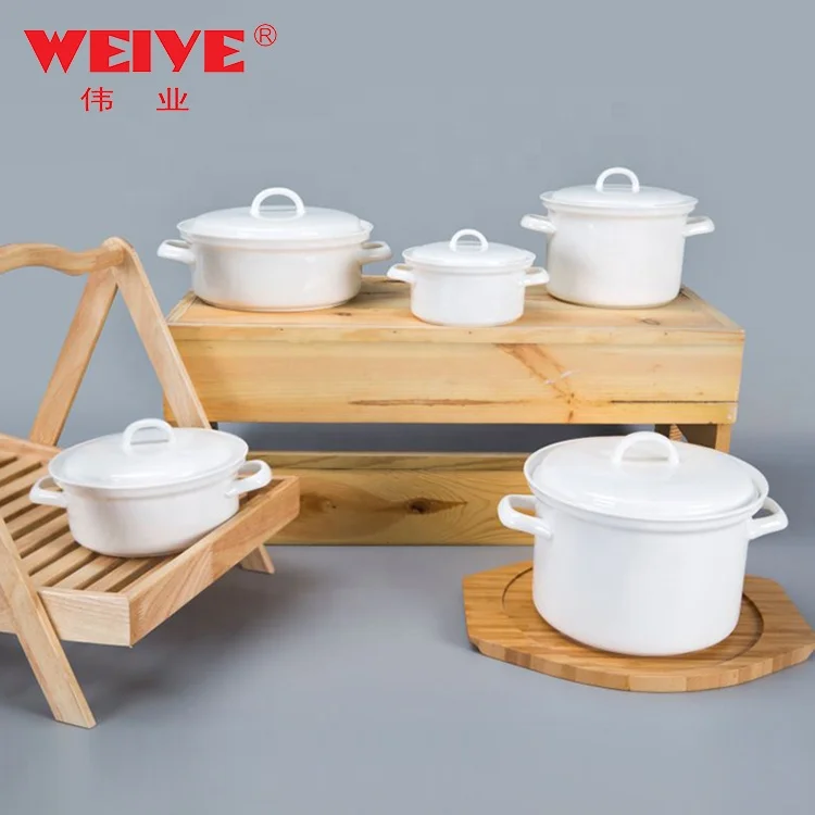  WEIYE Многофункциональный фарфоровый горшок с двумя ушами крышкой прочный керамический для гостиничного дома микроволновой печи и духовки безопасный &