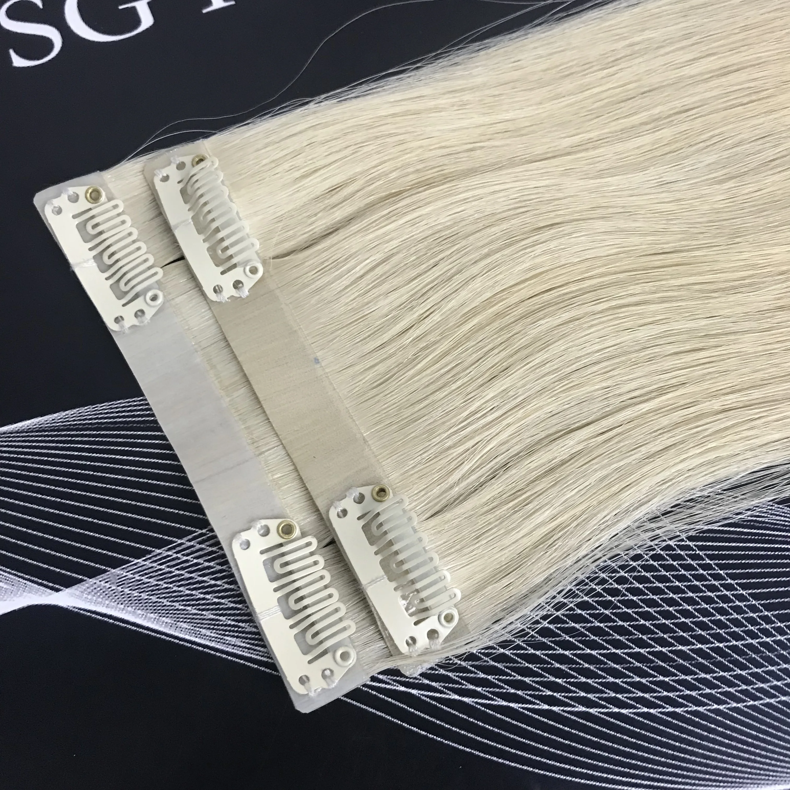 Real European 613 Clip in Hair Extens Colored Double Drawn remy hair extensions 300g 100 human hair clip ins