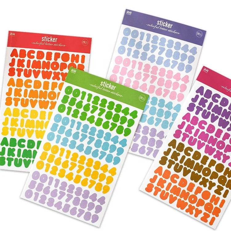 Самоклеящиеся маленькие наклейки с буквами английского алфавита для детей, оптом