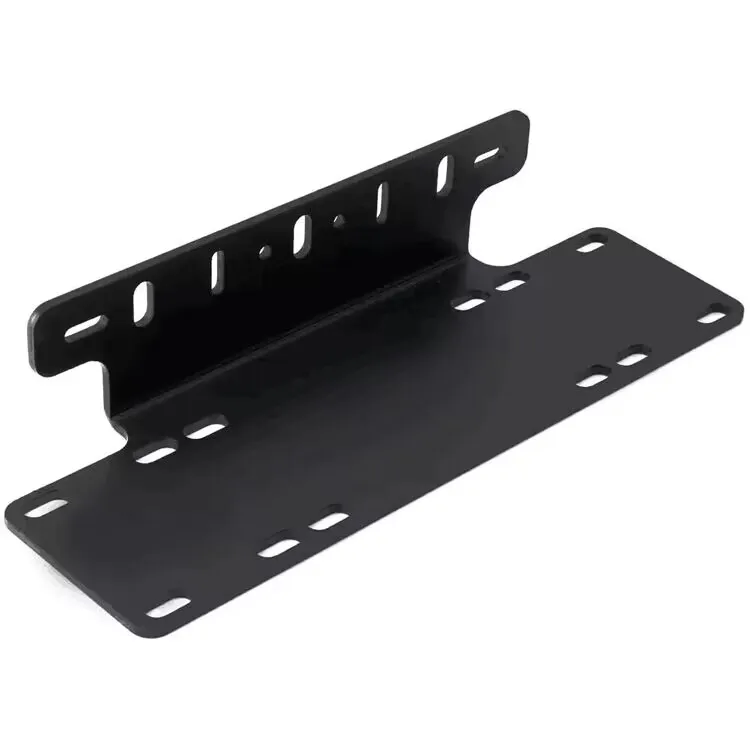 Universal Heavy Duty Front BumperBbull Bar License Plate Mount Bracket Holder Compatible With LED Light Bar