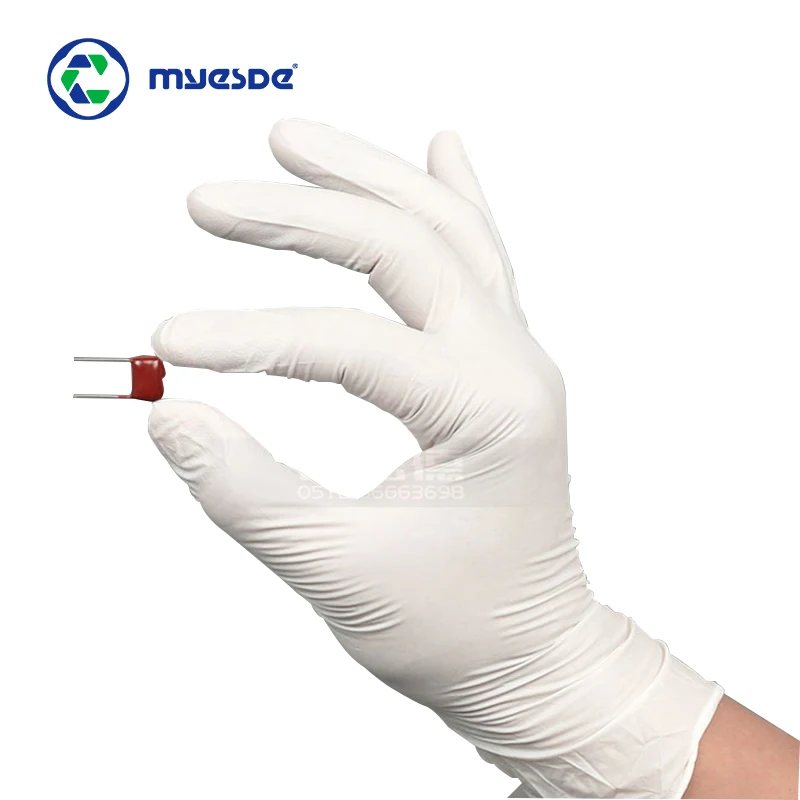 Myesde Powder-Free Nitrile Gloves 6mil Thick Chemical Resistant for Medical Lab Industrial Use