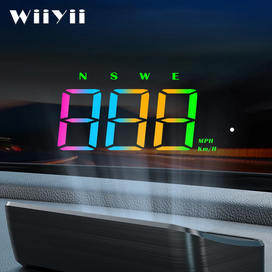 Newest hud colorful 100% car Gauge M2s GPS Speed electronics Universal speedometer HUD head up displays