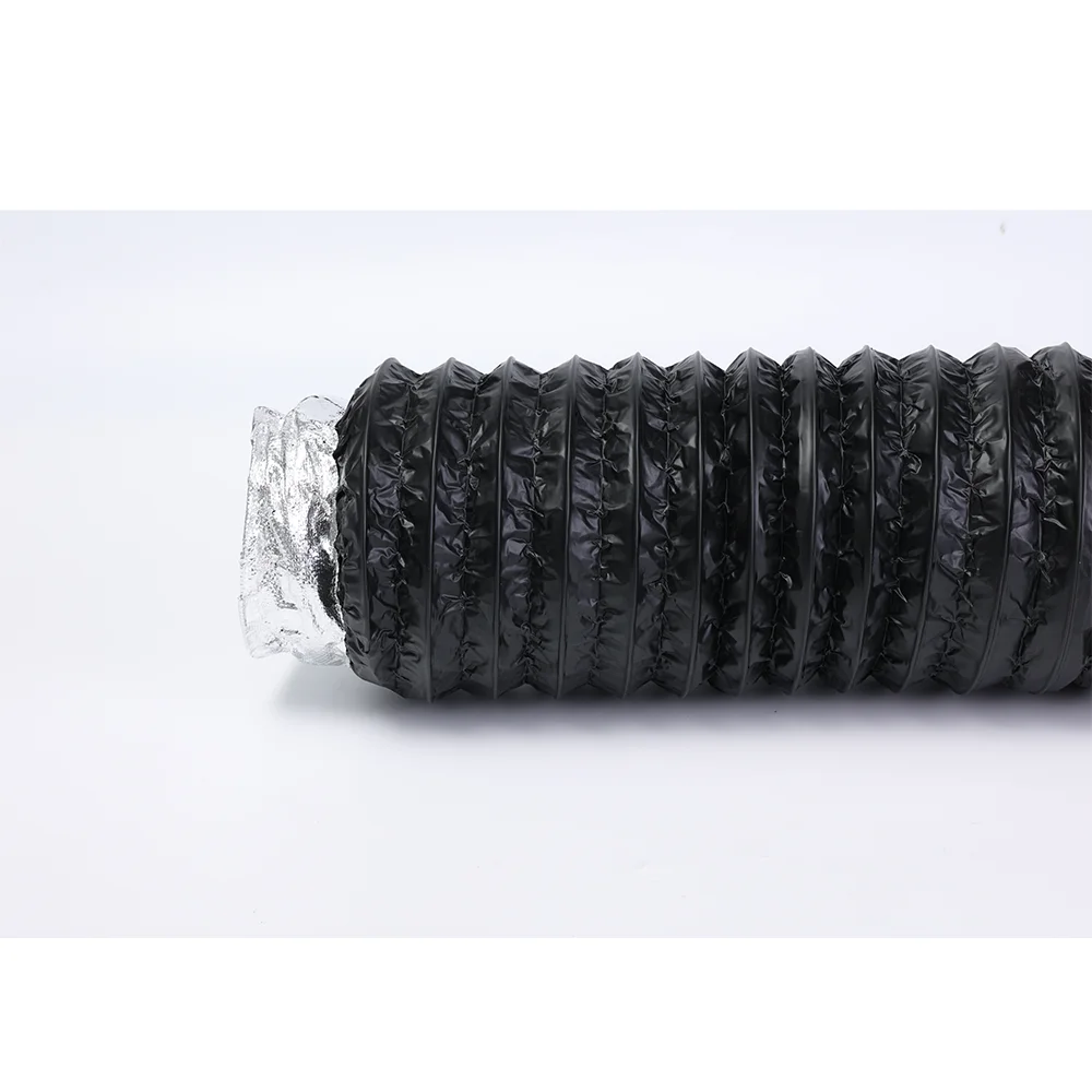 High Degree Flexibility Aluminum PVC Composite HVAC Systems Flexible Duct Exhaust Silencer Pipes