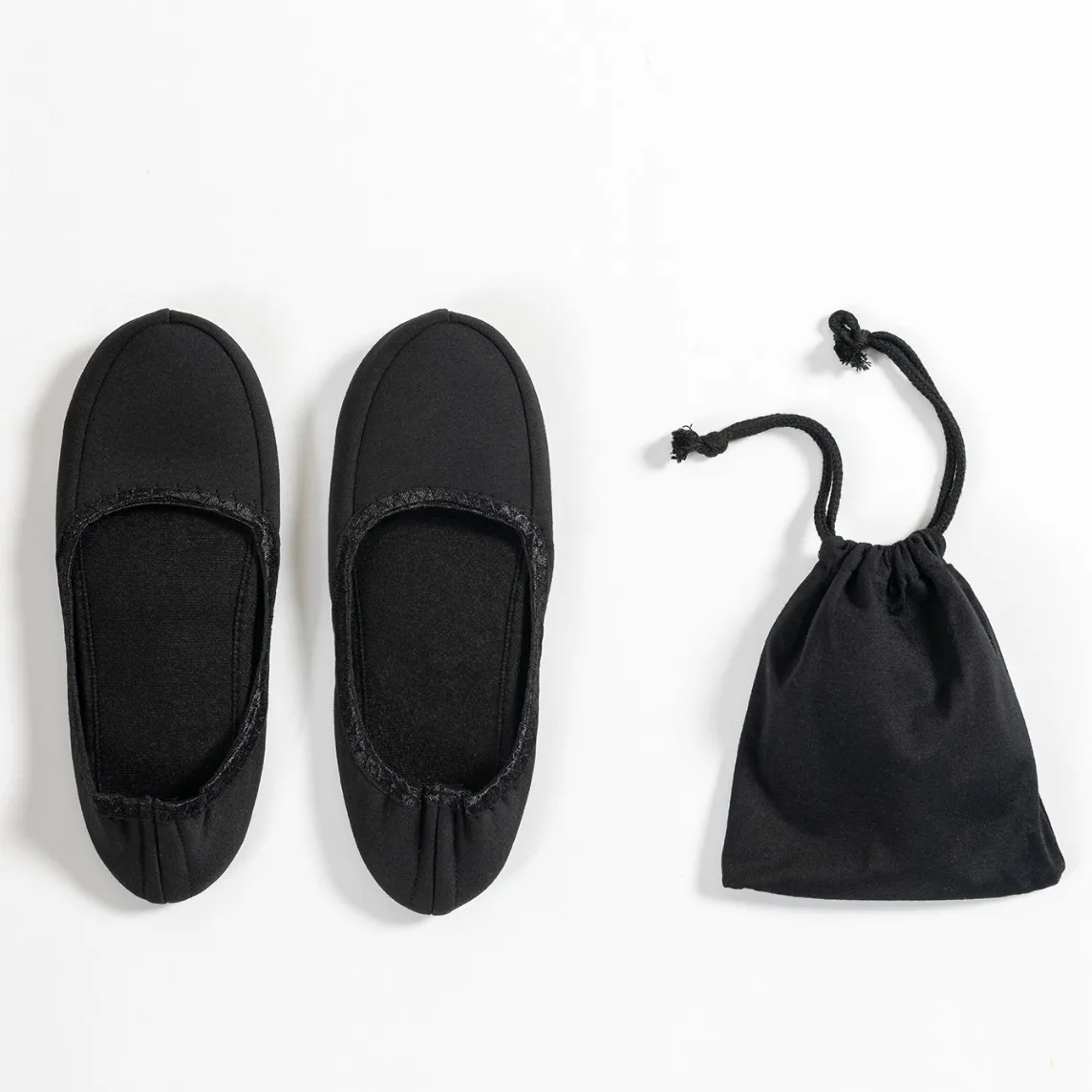 Portable Foldable Cotton Slippers Silent Indoor Travel Shoes for Men and Women for Winter Spring Packaged Closed Toe  Shoe