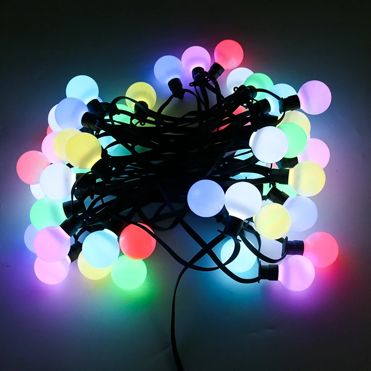 Перманентная Рождественская гирлянда C7 C9 цифровая пулевая головка светодиодная RGB для декоративной