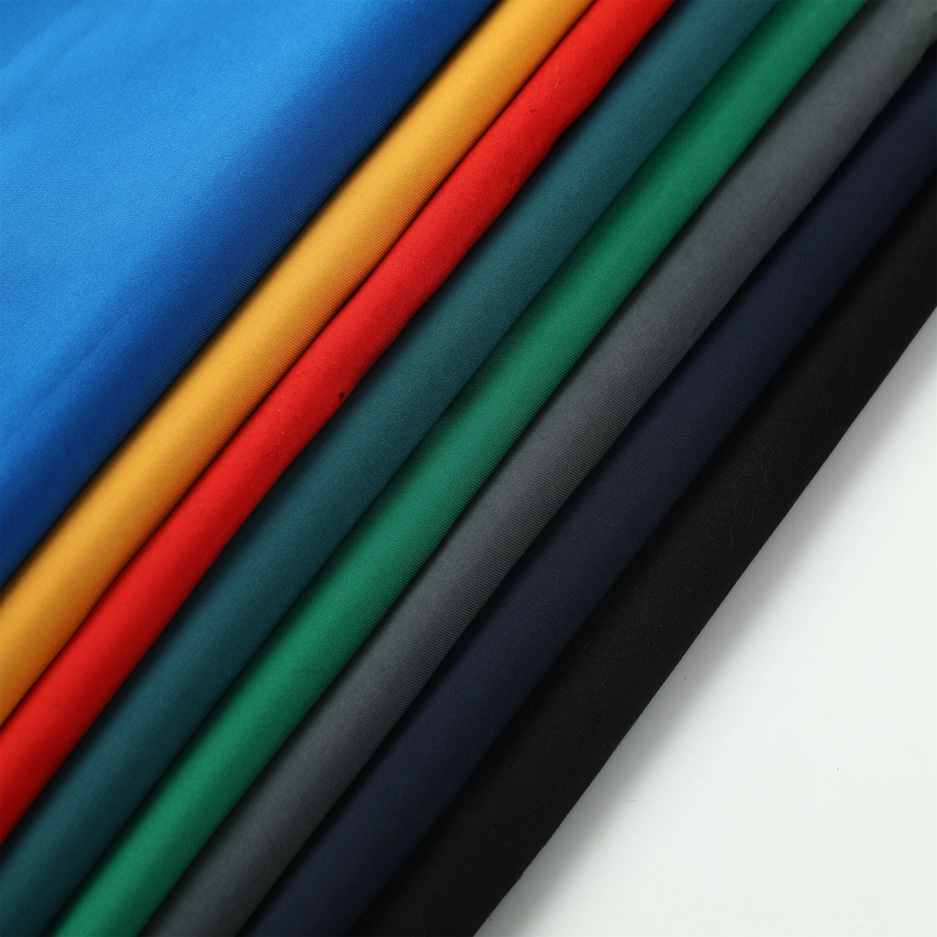 high quality colorful 100% polyester Waterproof  twill peach skin velvet cloth 75D*150D for garment