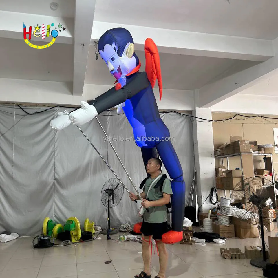 LED lighted inflatable Vampires puppet halloween moving character