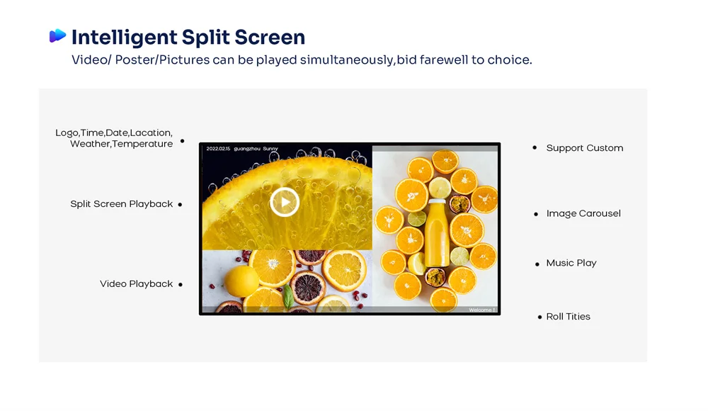 Indoor 43 32 inch LED Display 1080P Android 9 WiFi Narrow Bezel Wall Mounted Digital Signage LED Display Screen with CMS
