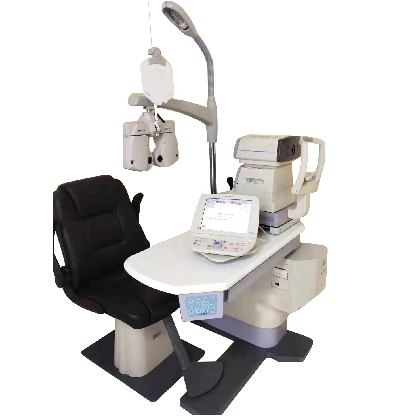 ISO13485 ophthalmic refraction chair unit and motorized instrument table ophthalmic equipment companies