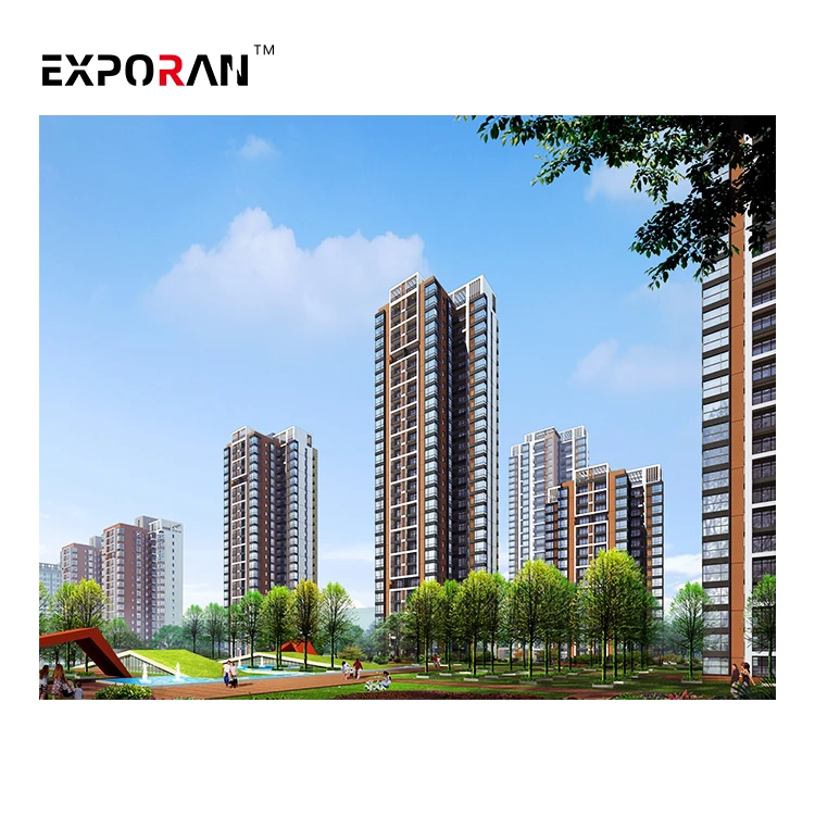 Factory sale architecture design houses yard  3d rendering With Lowest Price